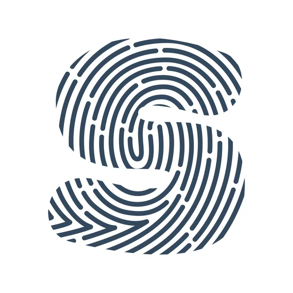 S の文字の線ロゴ. — ストックベクタ