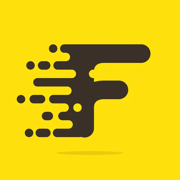 F letter logo ontwerp sjabloon. — Stockvector