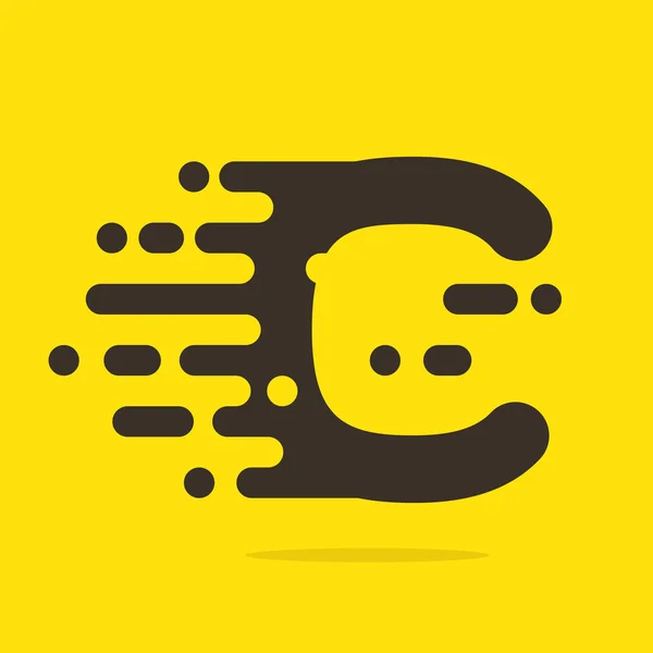 C Carta Logo Plantilla de diseño . — Vector de stock