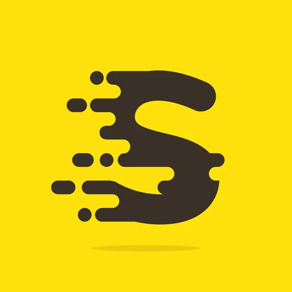 S Harfi Logo Tasarım Şablonu.