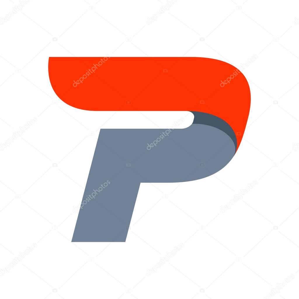 P letter logo design template