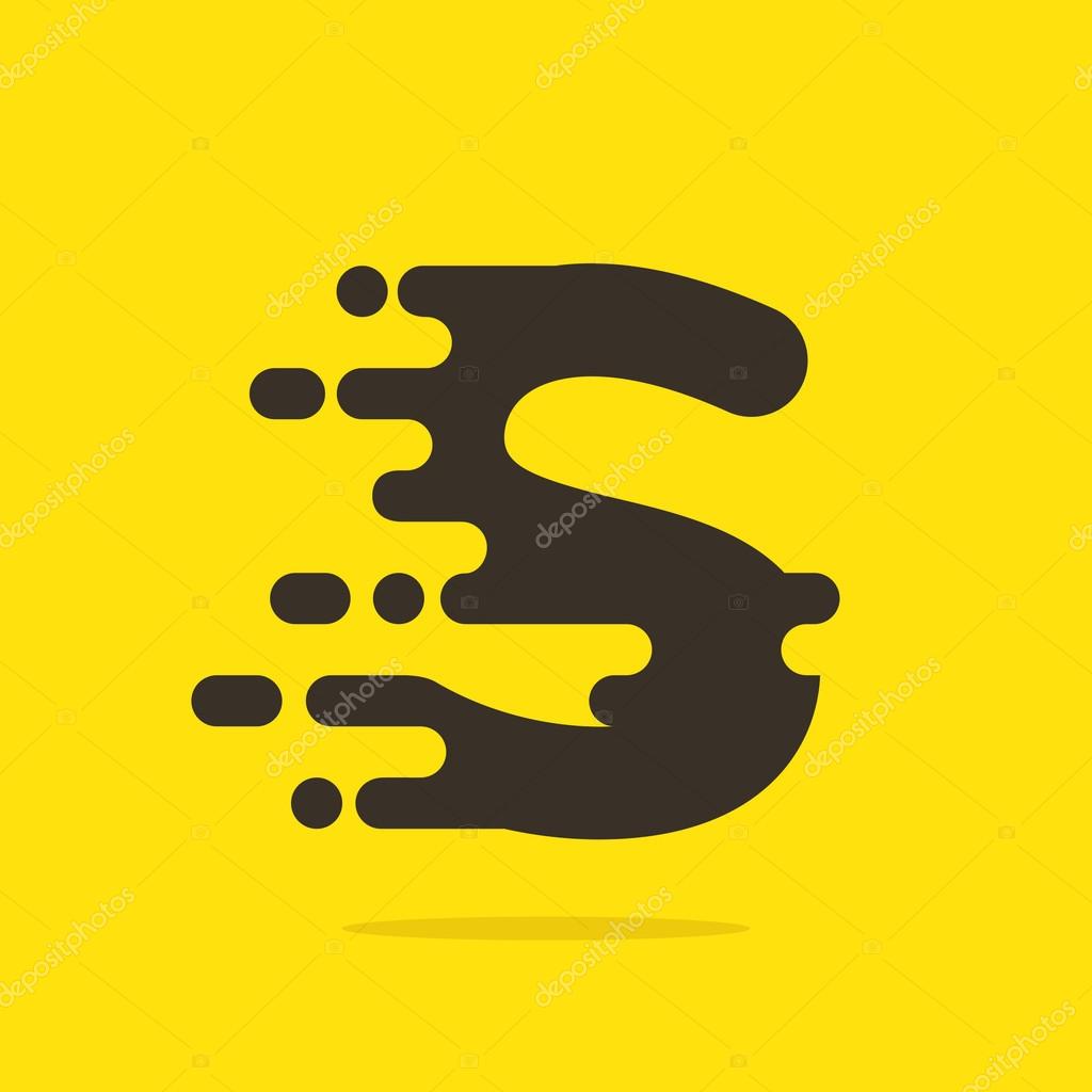 Fast speed taxi service letter. Vector design template elements for your application or company.