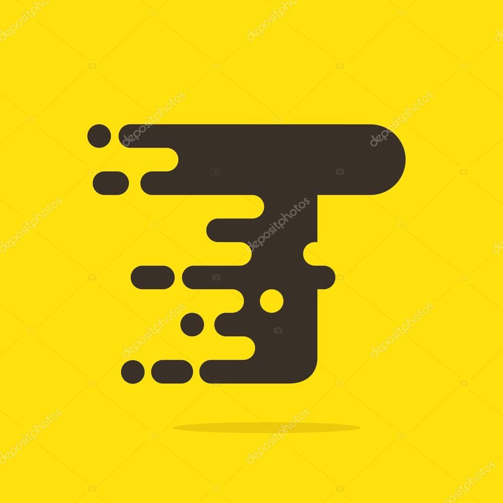 Fast speed taxi service letter. Vector design template elements for your application or company.