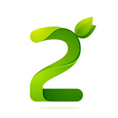 Number 2 design template clipart