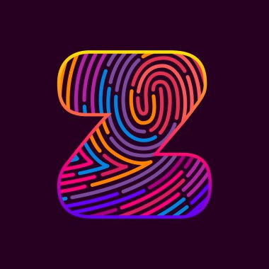 Z harfi parmak izi şablonu