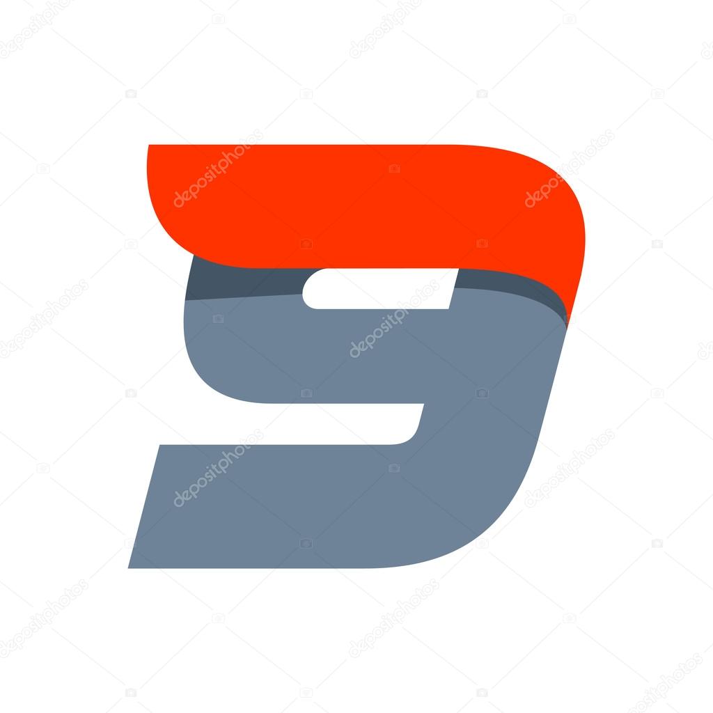 Number 9 design template element for application or corporate identity.