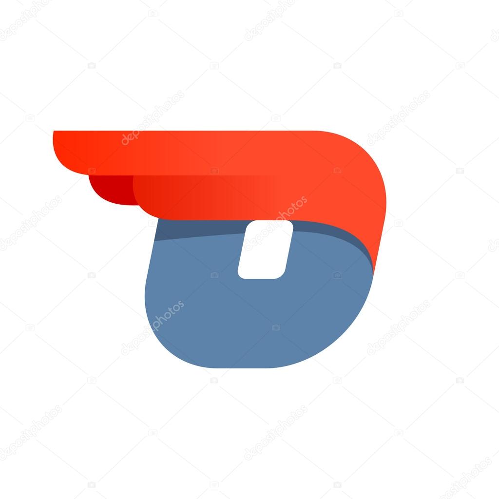 Design template O letter element for application or corporate identity.