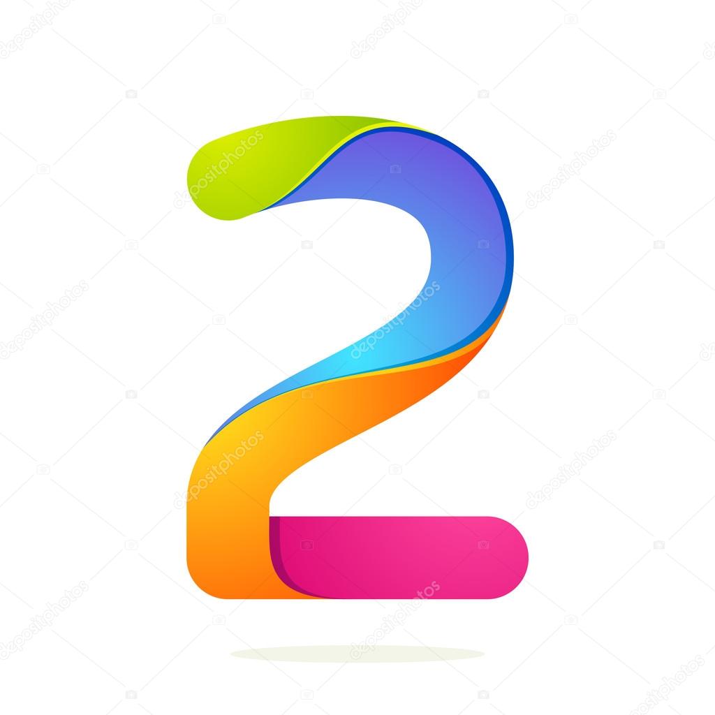 Number 2 design template