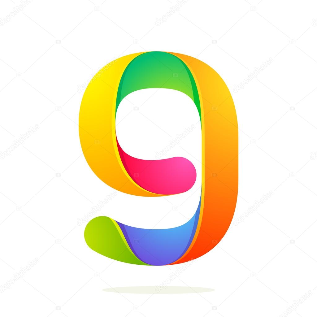 Number 9 design template element for application or corporate identity.