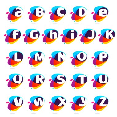 Alfabe harfleri ile elips kavşak