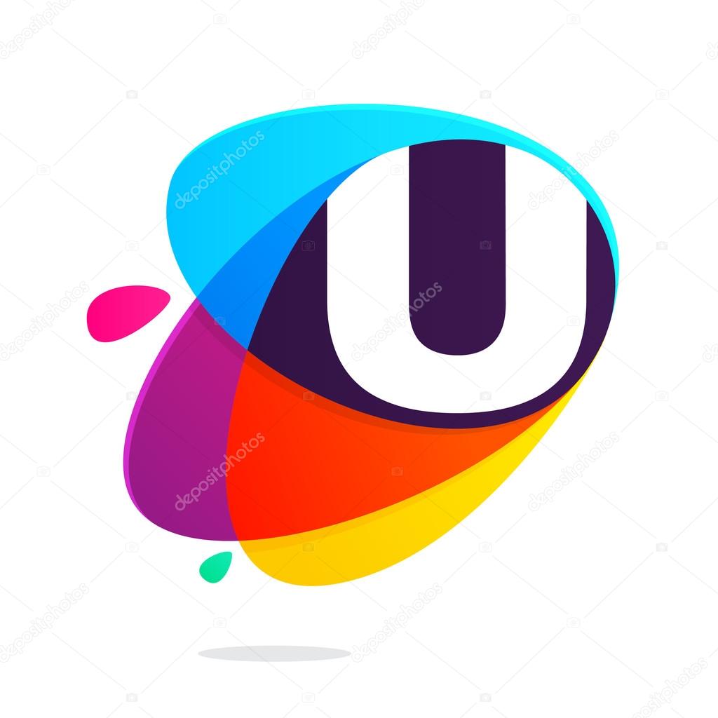 U letter with ellipses intersection