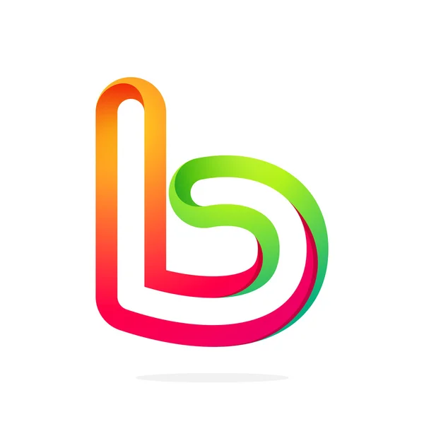 B letter colorful logo — Stock Vector