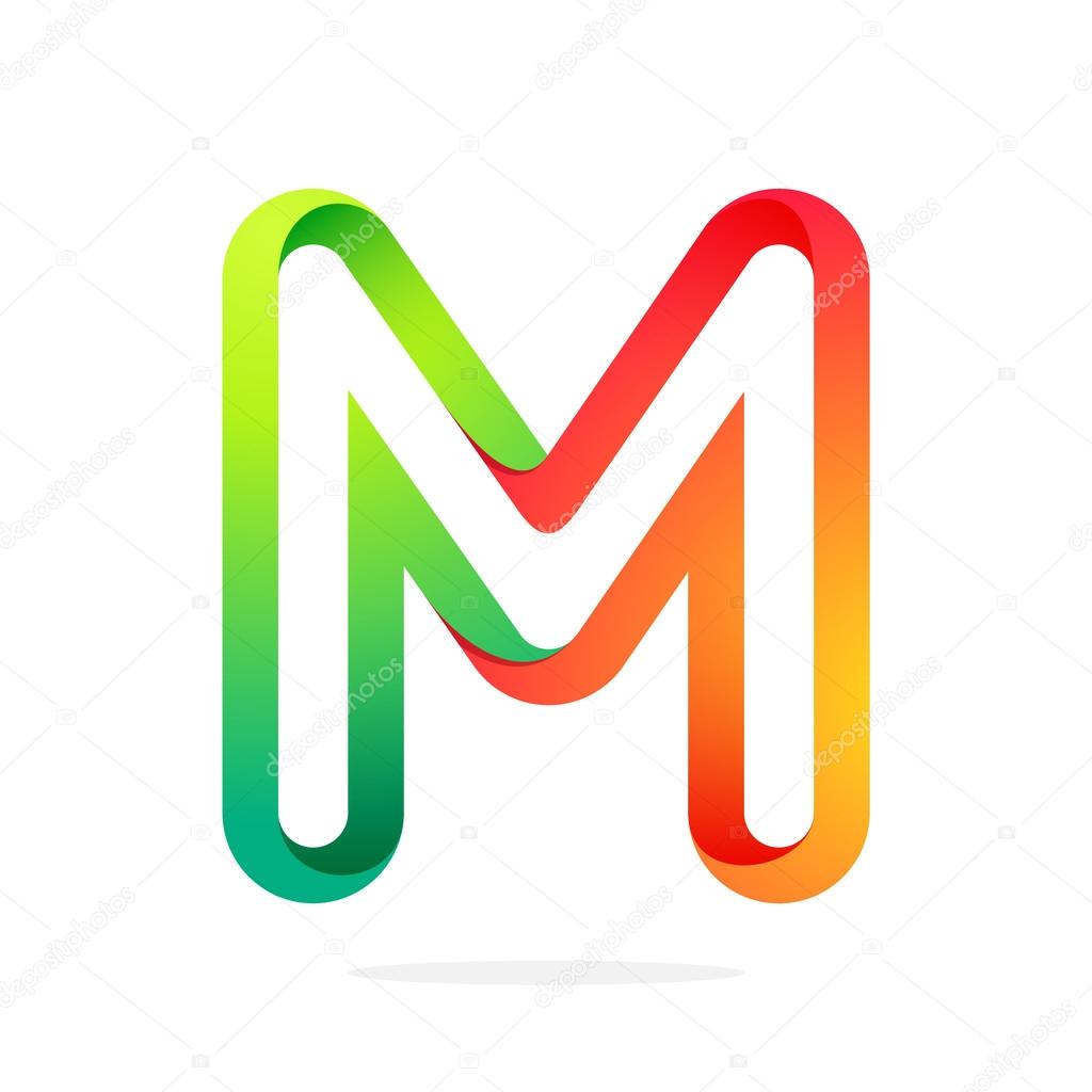 M letter colorful logo