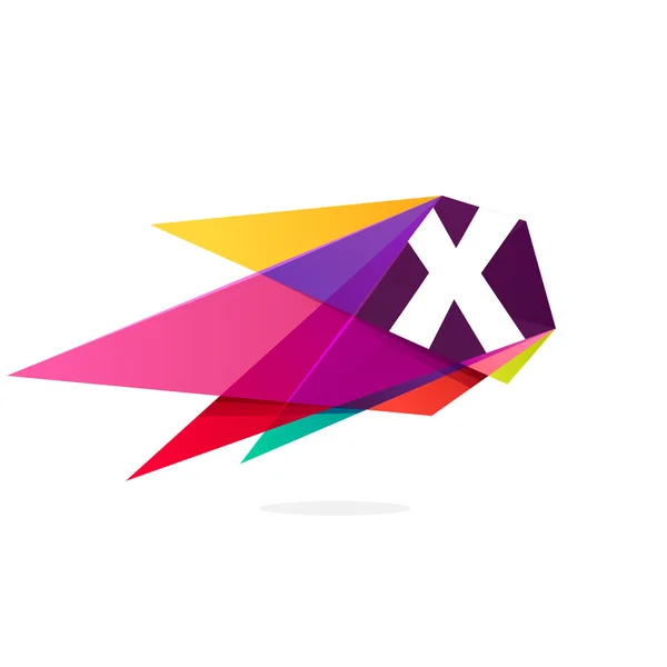 X Buchstabenvorlage Element — Stockvektor