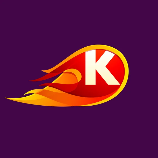 K letter  template element — Stock Vector