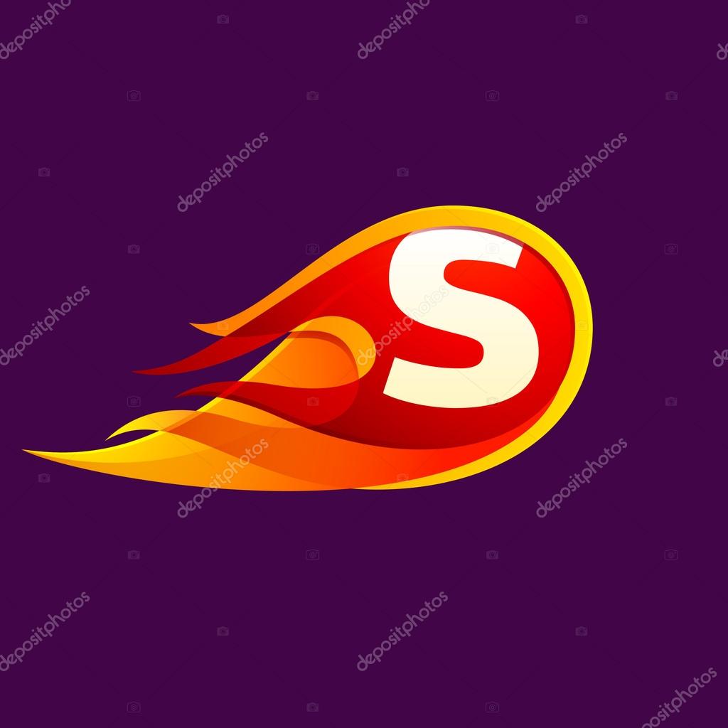 Modern design S letter template element for application