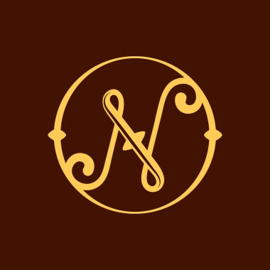 N harfi vintage daire.