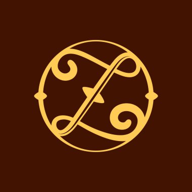 Z harfi vintage daire.