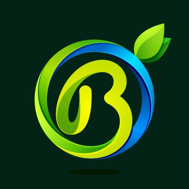 B Letter Leaf Free Vector Eps Cdr Ai Svg Vector Illustration Graphic Art