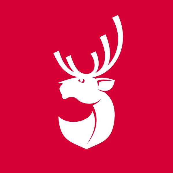 Emblema araldico dei cervi — Vettoriale Stock