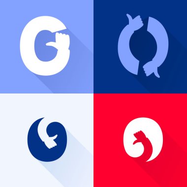 O harfi ile başparmak set up.