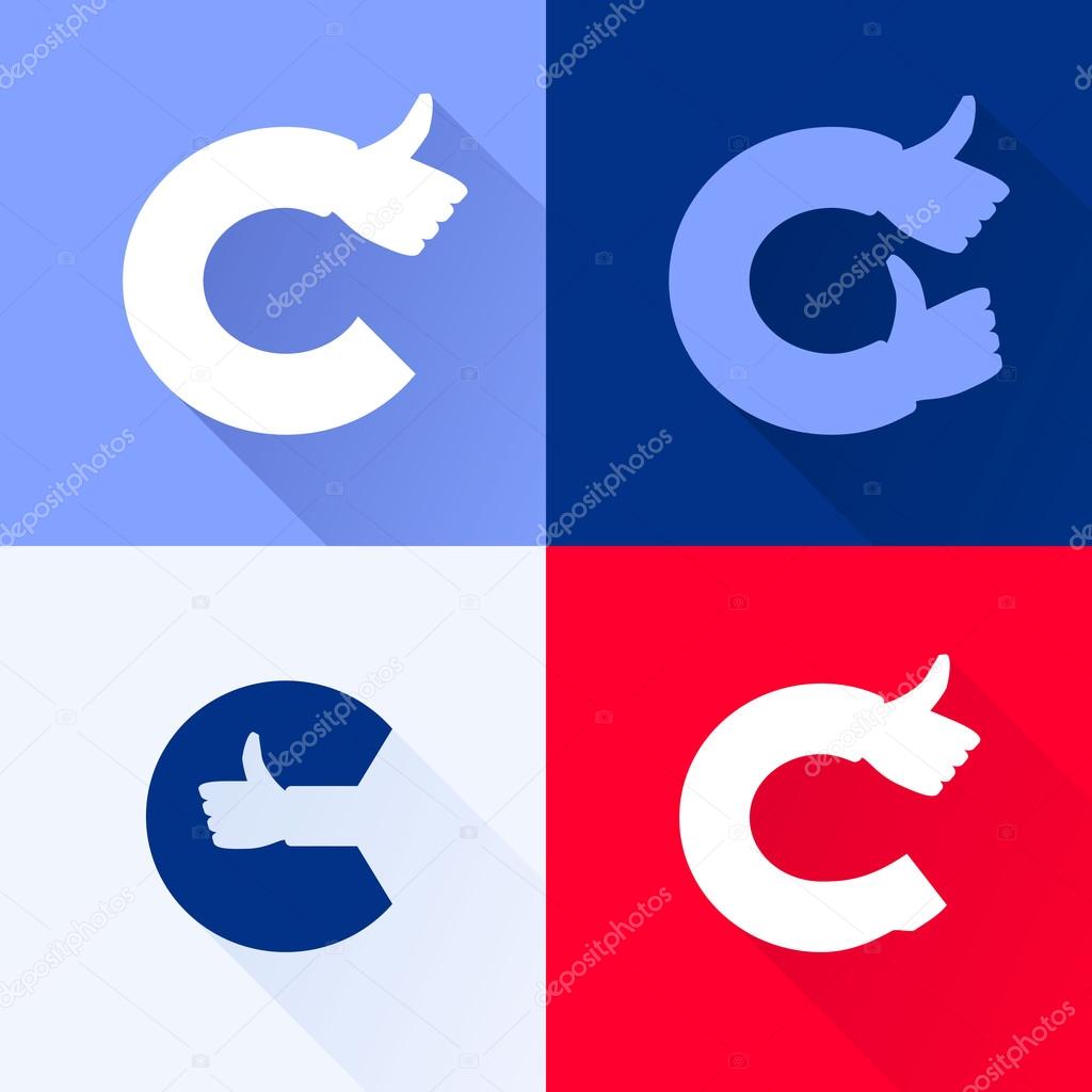 Vector logo design template elements for your application or corporate identity.