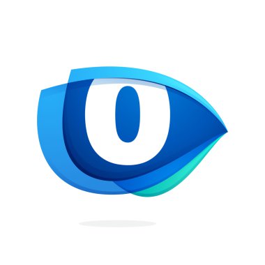 Sayı sıfır Mavi kanat veya göz ile.