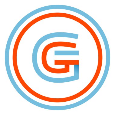 G harfi tasarım şablonu