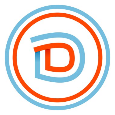 D harfi tasarım şablonu