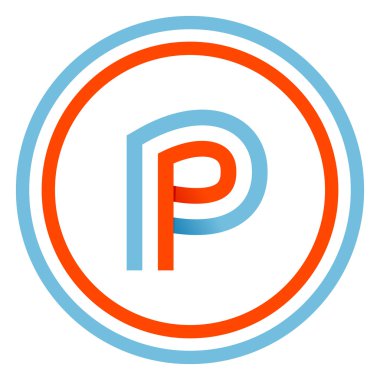 P harfi tasarım şablonu