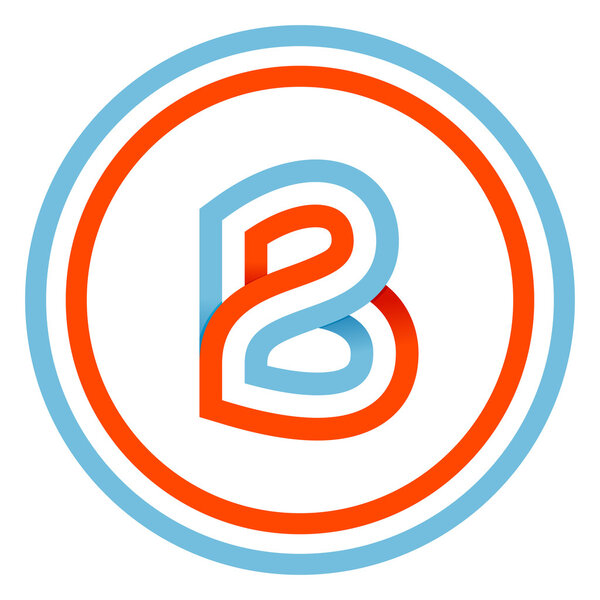B letter design template