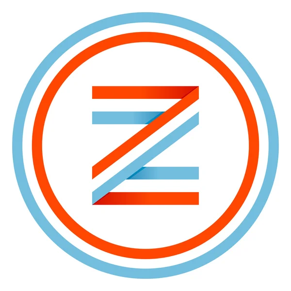 Z letter design template — Stock Vector