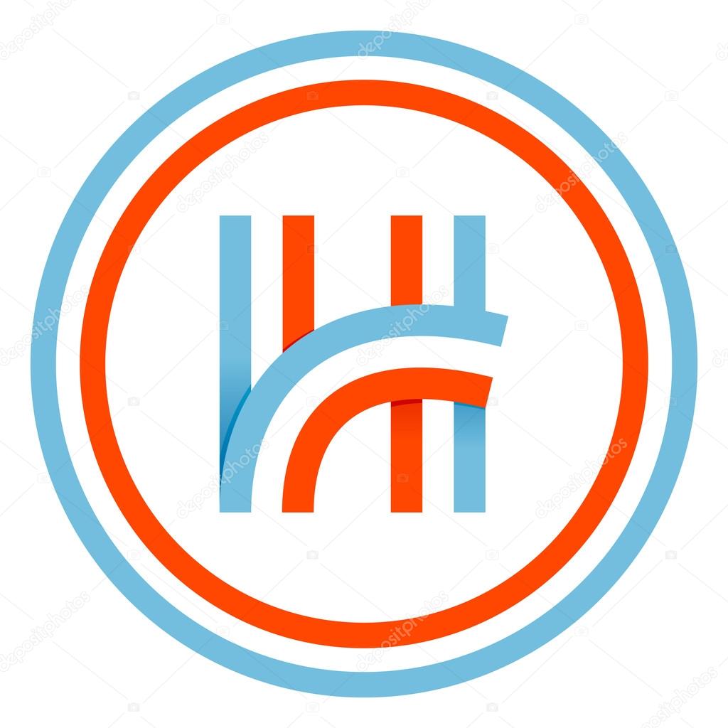 This letter can be used for a sports team or blue white and red flag of the country.