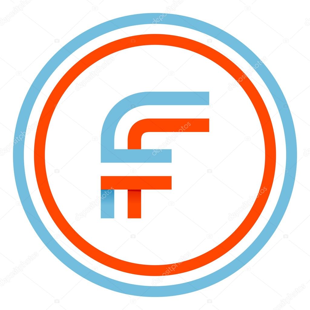 This letter can be used for a sports team or blue white and red flag of the country.