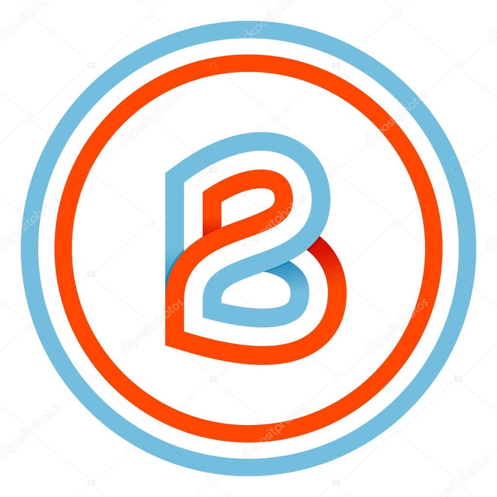 This letter can be used for a sports team or blue white and red flag of the country.