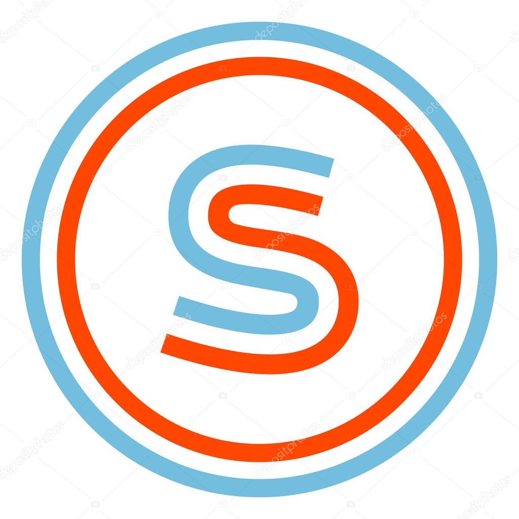 This letter can be used for a sports team or blue white and red flag of the country.