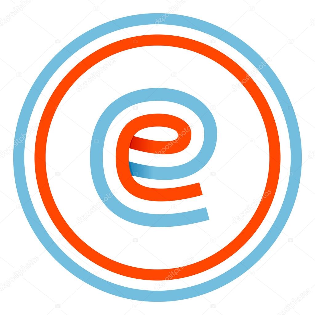 This letter can be used for a sports team or blue white and red flag of the country.