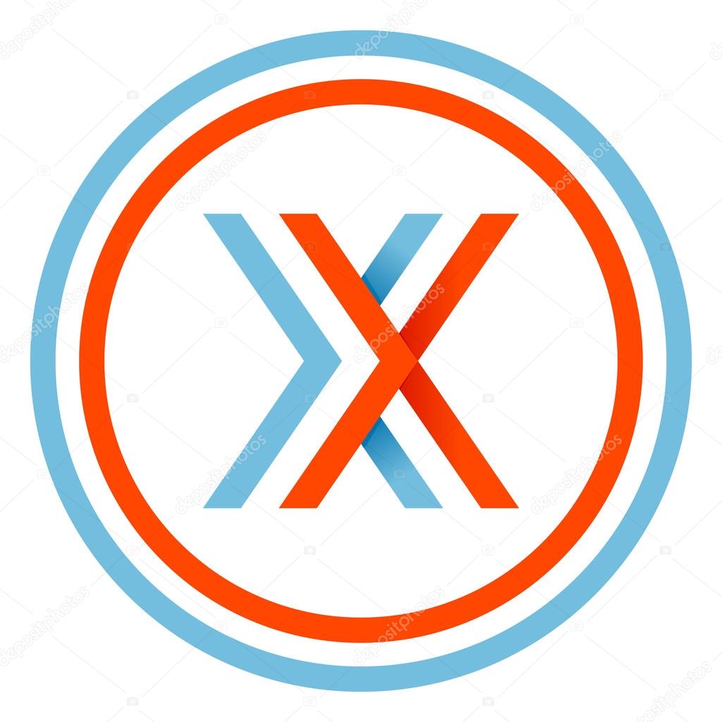 This letter can be used for a sports team or blue white and red flag of the country.