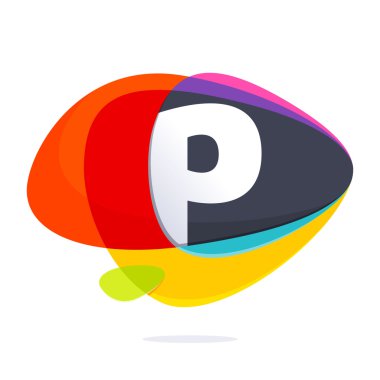 P harfi ile elips kavşak logosu.