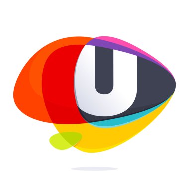 U harfi ile elips kavşak logosu.