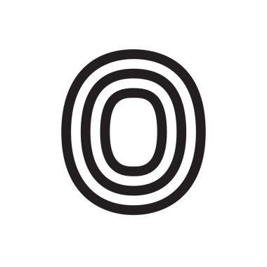 O mektup kurdu tarafından paralel çizgiler.