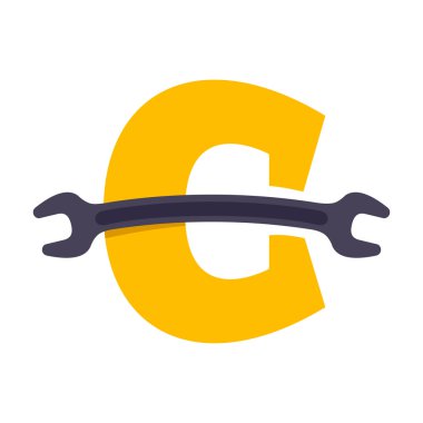 C harfi ile İngiliz anahtarı.