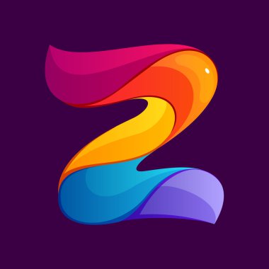 Sarmal çizgiler tarafından kurulan Z harfi logosu.