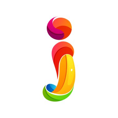 Sarmal çizgiler tarafından kurulan logo mektup.