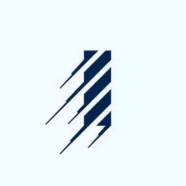 Ben logo tasarım şablonu mektubu