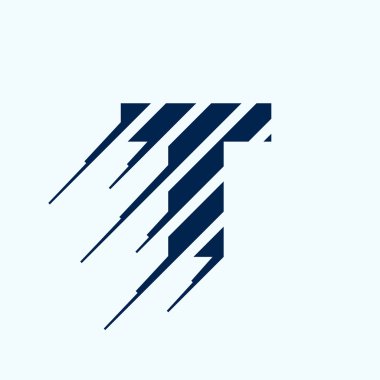 T Harfi Logo Tasarım Şablonu