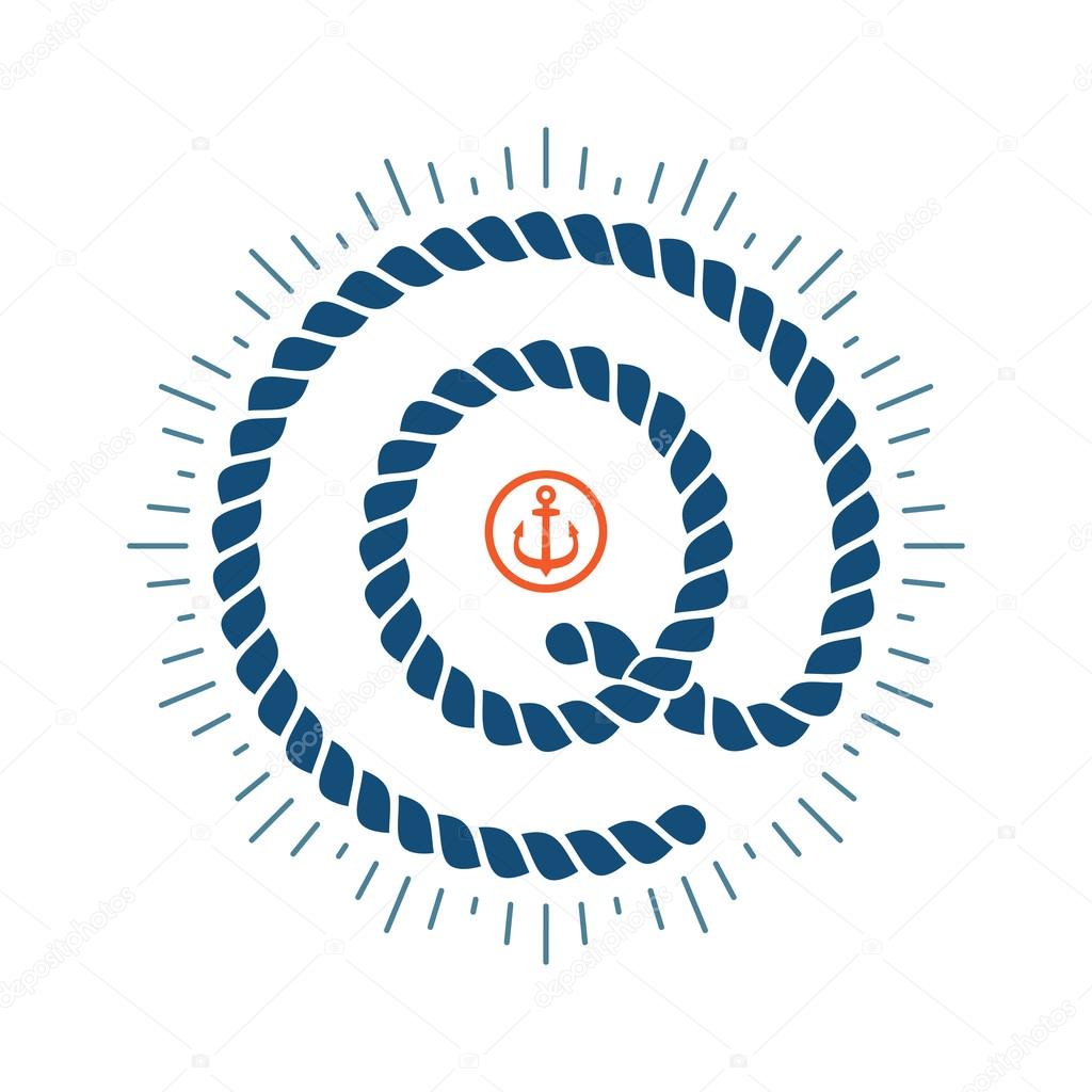 Vector design template elements for your application or corporate identity. letter logo with compass star and anchor