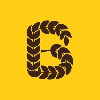 Defne çelengi tarafından kurulan B harfi logosu