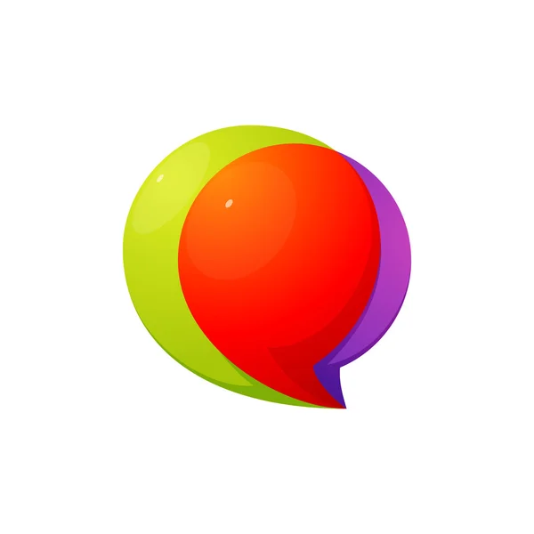 Bolhas de fala da esfera logotipo —  Vetores de Stock