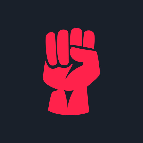 fist  logo design element